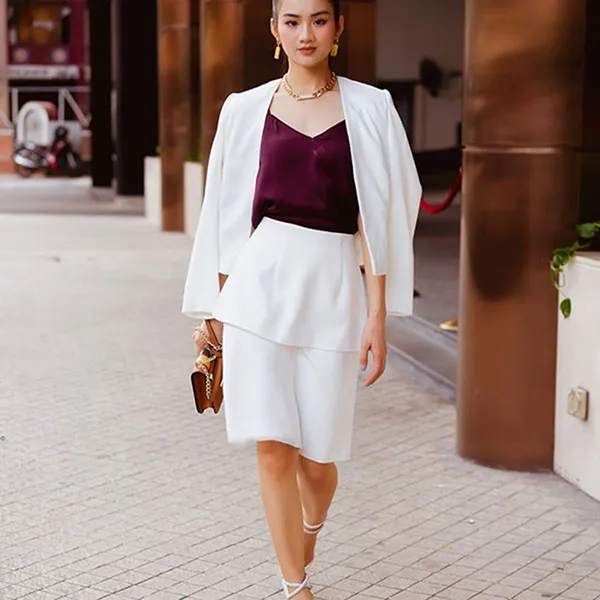 Áo Hai Dây F2 Fashion & Freedom Fall Muse AK376-S-0822 Màu Đỏ Burgundy Size S