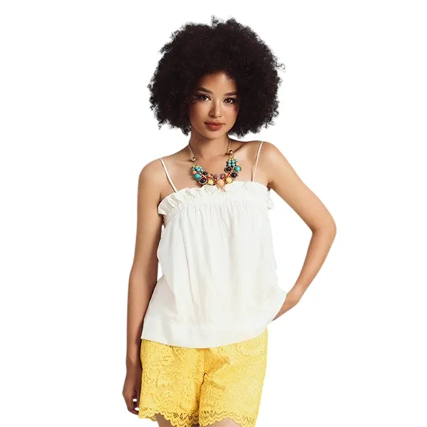 Áo Hai Dây F2 Fashion & Freedom Women's Cream Croptop With Two Straps Free Color AK587-Kem croptop 2 dây-S-0623 Màu Kem Size S