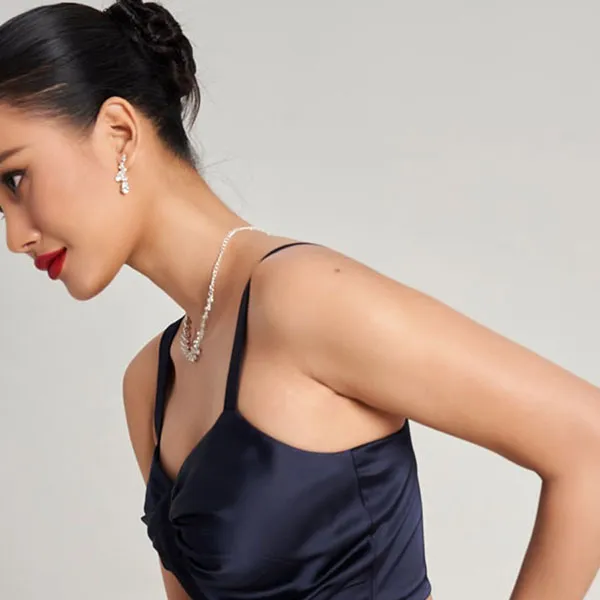 Áo Hai Dây Nữ F2 Fashion & Freedom Golden Girl AK612-XD-S-0923 Màu Xanh Đen Size S