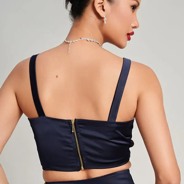 Áo Hai Dây Nữ F2 Fashion & Freedom Golden Girl AK612-XD-S-0923 Màu Xanh Đen Size S
