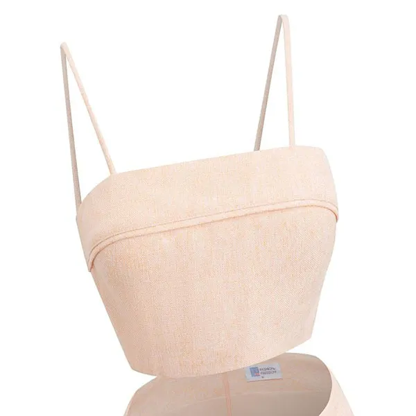 Áo Hai Dây Nữ F2 Fashion & Freedom Women AK615-CN-S-1223 Màu Cam Nhạt Size S