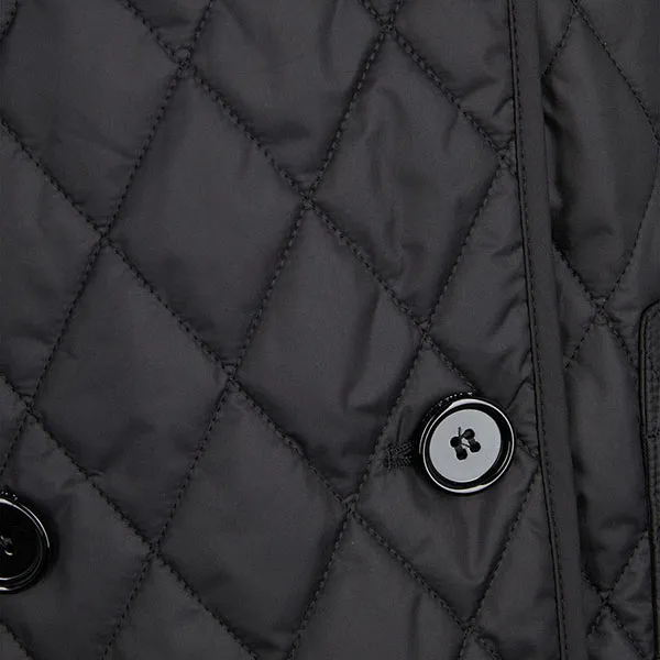 Áo Khoác Nữ Burberry Tything Quilted Jacket Màu Đen Size S