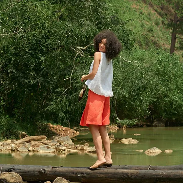 Áo Kiểu F2 Fashion & Freedom Linen Trắng Into The Wood AK628-TRANG-S-0524 Màu Trắng Size S