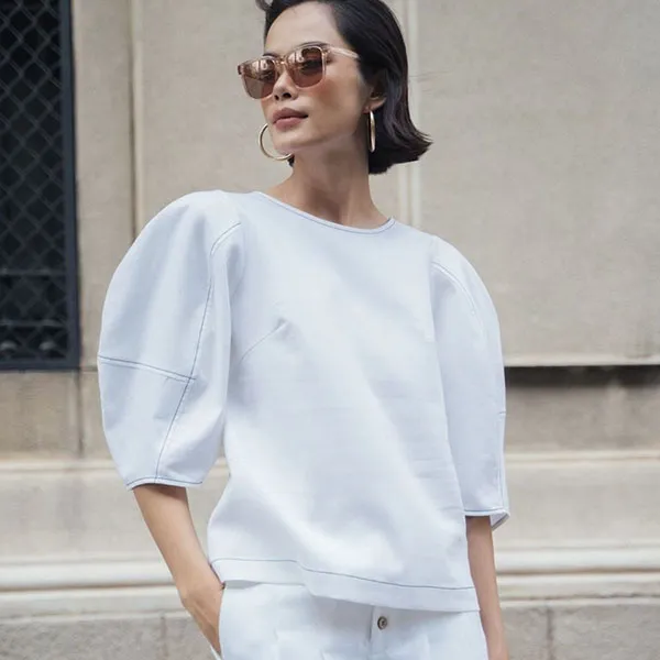 Áo Kiểu Nữ F2 Fashion & Freedom Becoming Unveil AK469-TCN-S-0621 Màu Trắng Size S