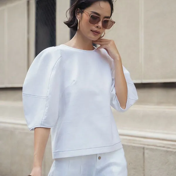 Áo Kiểu Nữ F2 Fashion & Freedom Becoming Unveil AK469-TCN-S-0621 Màu Trắng Size S