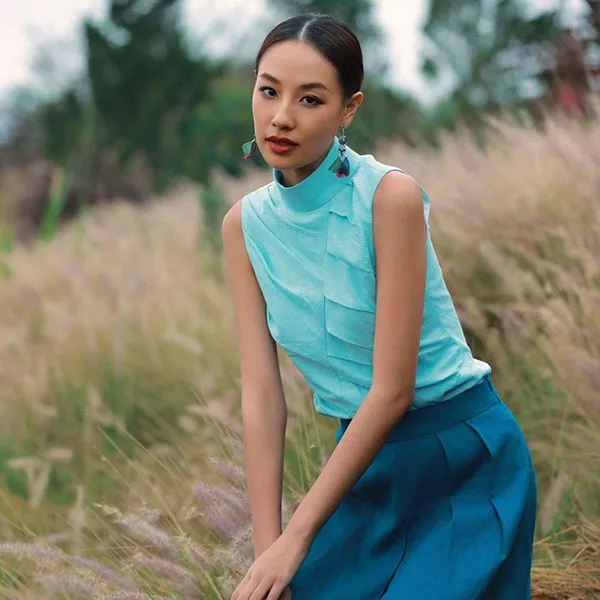 Áo Kiểu Nữ F2 Fashion & Freedom Into The Wood AK625-XANH-S-0524 Màu Xanh Size S