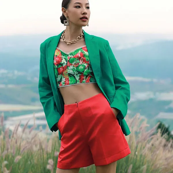 Áo Kiểu Nữ F2 Fashion & Freedom Into The Wood AK632-XLH-S-0524 Màu Xanh Lá Size S