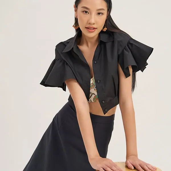Áo Kiểu Nữ F2 Fashion & Freedom Kate The Art Of Styling AK606-D-S-0923 Màu Đen Size S