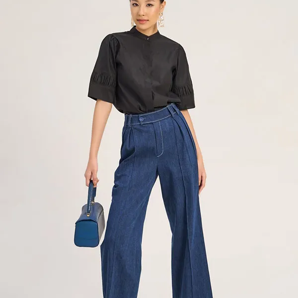 Áo Kiểu Nữ F2 Fashion & Freedom Kate The Art Of Styling AK608-D-S-0923 Màu Đen Size S