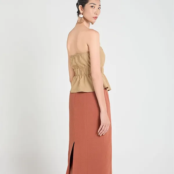 Áo Kiểu Nữ F2 Fashion & Freedom Linen Be A Touch Of Effortless Elegance AK645-BE-S-0325 Màu Be Size S