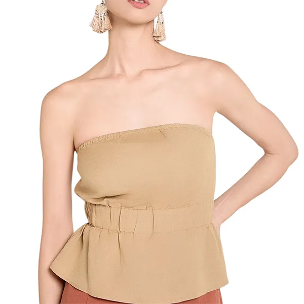 Áo Kiểu Nữ F2 Fashion & Freedom Linen Be A Touch Of Effortless Elegance AK645-BE-S-0325 Màu Be Size S