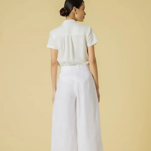 Áo Kiểu Nữ F2 Fashion & Freedom Linen Contemporary Dance AK380-T-S -1220 Màu Trắng Size S