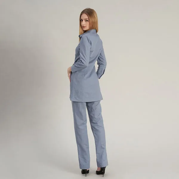 Áo Kiểu Nữ F2 Fashion & Freedom Linen Hello New Day AK533-XT-S-0323 Màu Xanh Tím Size S