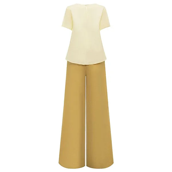 Áo Kiểu Nữ F2 Fashion & Freedom Linen AK452-VN-S-0124 Màu Vàng Nhạt Size S