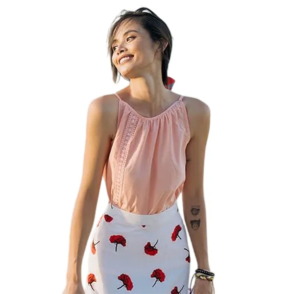 Áo Kiểu Nữ F2 Fashion & Freedom Modern Meets Heritage Pink Cotton Blouse AK415-H-S-0720 Màu Hồng Size S
