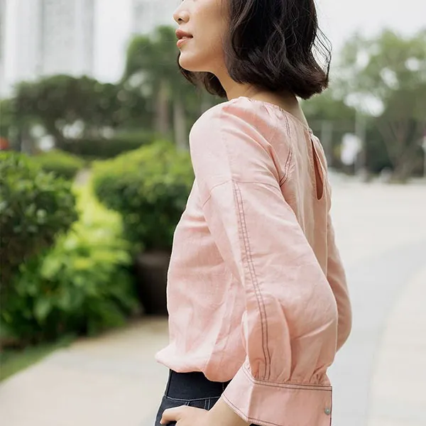 Áo Kiểu Nữ F2 Fashion & Freedom Pride AK385-H-S-0820 Màu Hồng Size S