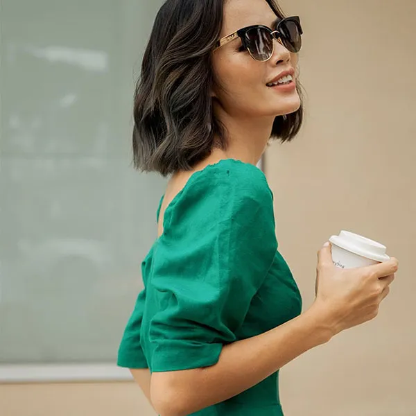 Áo Kiểu Nữ F2 Fashion & Freedom Pride AK434-XL-S-0820 Màu Xanh Lam Size S