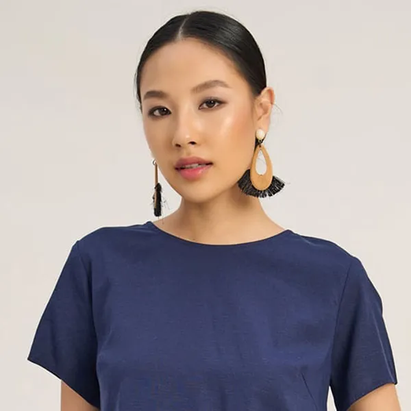 Áo Kiểu Nữ F2 Fashion & Freedom The Art Of Styling AK456-XD-S-0723 Màu Xanh Đen Size S