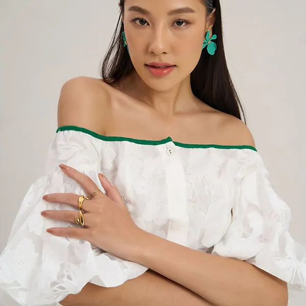 Áo Kiểu Nữ F2 Fashion & Freedom The Art Of Styling AK604-T-S-0923 Màu Trắng Size S