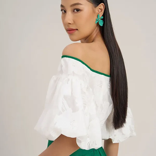 Áo Kiểu Nữ F2 Fashion & Freedom The Art Of Styling AK604-T-S-0923 Màu Trắng Size S