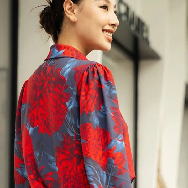 Áo Kiểu Nữ F2 Fashion & Freedom Women's AK595-DO-S-0723 Màu Đỏ Size S