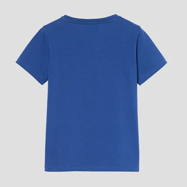 Áo Phông Gucci In Blue Kids Cotton With Print 547559 XJHO5 4118 Tshirt Màu Xanh Blue Size 12Y