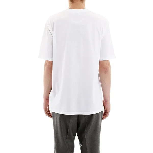 Áo Phông Nam Burberry Cotton Logo Printing Classic Short Sleeve 8026017 Tshirt Màu Trắng Size XS