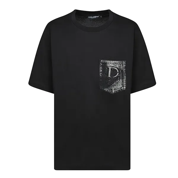 Áo Phông Nam Dolce & Gabbana D&G T-Shirt G8PN9Z G7O4J Màu Đen Size 46
