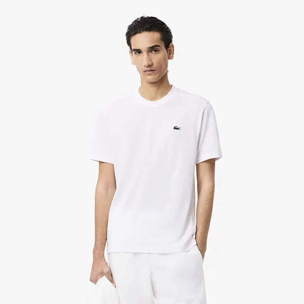 Áo Phông Nam Lacoste Ultra Dry Cotton Sport T-Shirt TH7618-001 Màu Trắng Size 3