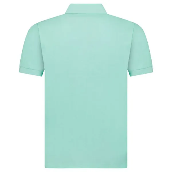 Áo Polo Nam Burberry Hartford Check Placket Summer Polo Màu Xanh Mint Size XS