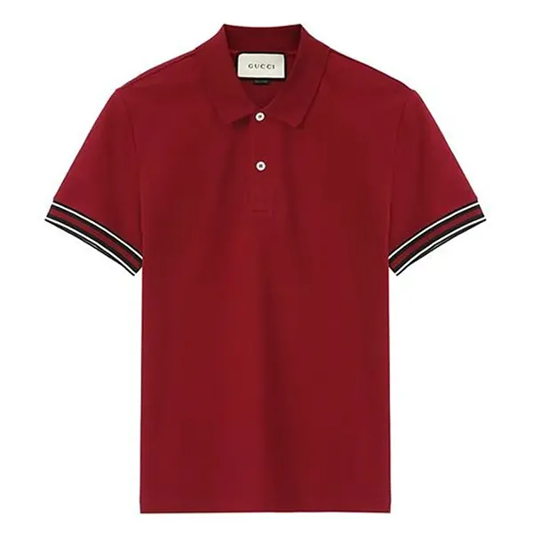 Áo Polo Nam Gucci Men Red Polo Shirt 408403 Màu Đỏ Size S