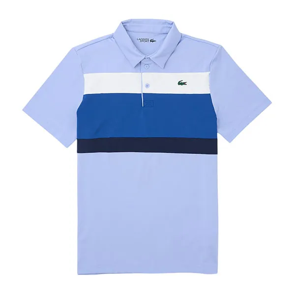 Áo Polo Nam Lacoste Men's Regular Fit Colorblock Golf Polo DH8954 - 7IX Màu Xanh Tím Size 3