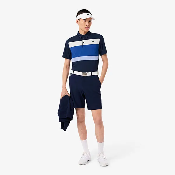 Áo Polo Nam Lacoste Men's Regular Fit Colorblock Golf Polo DH8954 - 8IQ Màu Xanh Navy Size 4