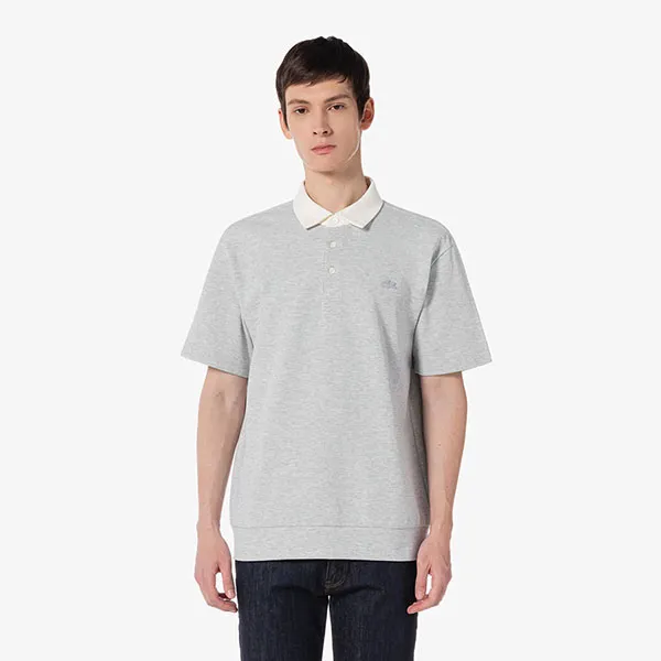 Áo Polo Nam Lacoste Milano Contrast Collar Shirt Relaxed PH644E - CCA Màu Xám Size 3