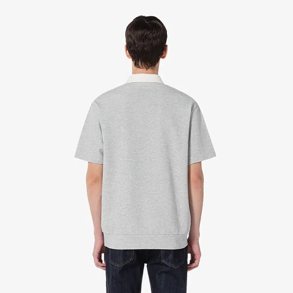 Áo Polo Nam Lacoste Milano Contrast Collar Shirt Relaxed PH644E - CCA Màu Xám Size 3