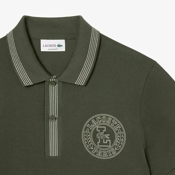 Áo Polo Nam Lacoste Regular Fit L.12.12 Petit Piqué Polo Shirt PH2527 - HCF Màu Xanh Lá Size 4