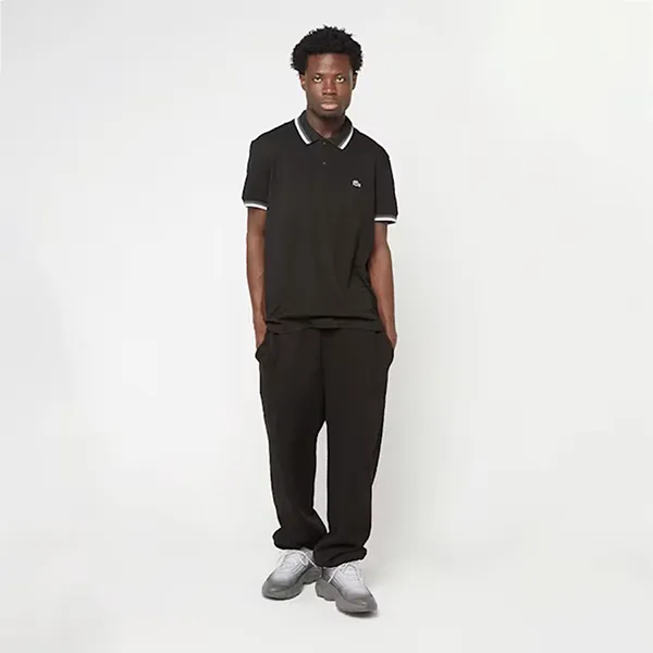 Áo Polo Nam Lacoste Regular Fit Ottoman DH9740 C8I Màu Đen Size 4