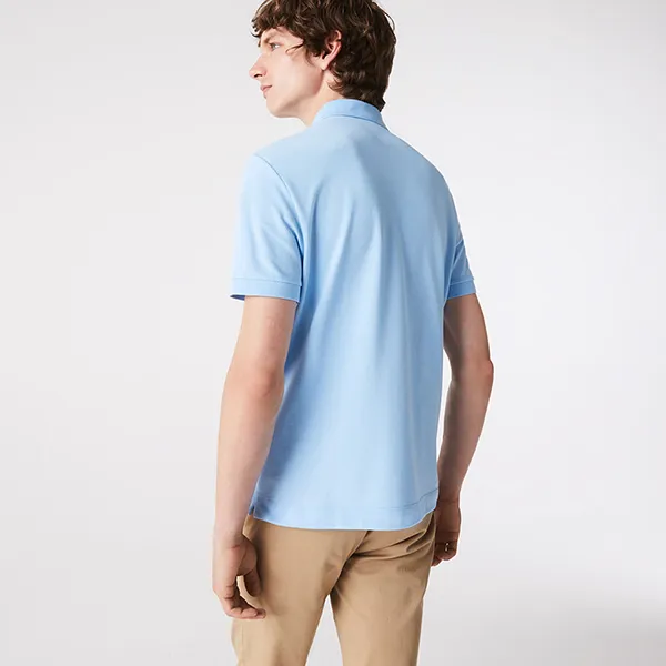 Áo Polo Nam Lacoste Regular Fit Trim Accent L.12.12 PH9875 - HBP Màu Xanh Nhạt Size 4