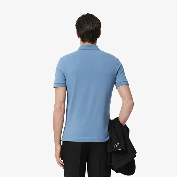 Áo Polo Nam Lacoste Regular Fit Paris Stretch Pique PH5522 HD9 Màu Xanh Dương Nhạt Size 3
