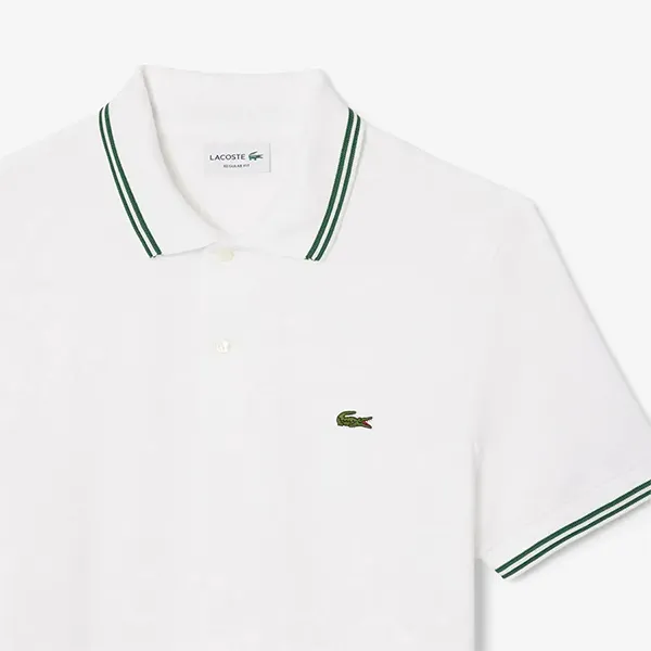 Áo Polo Nam Lacoste Regular Fit PH2743 001 Màu Trắng Size 5