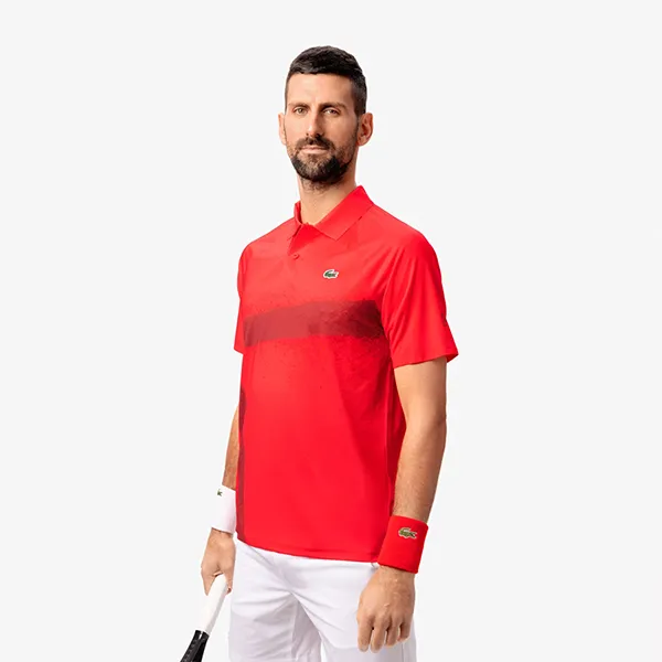 Áo Polo Nam Lacoste Tennis x Novak Djokovic On Court DH8959 - ZBG Màu Đỏ Size 4