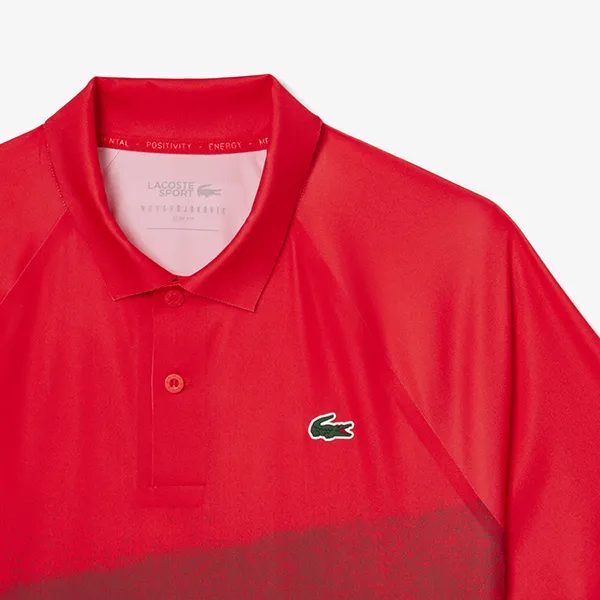 Áo Polo Nam Lacoste Tennis x Novak Djokovic On Court DH8959 - ZBG Màu Đỏ Size 4