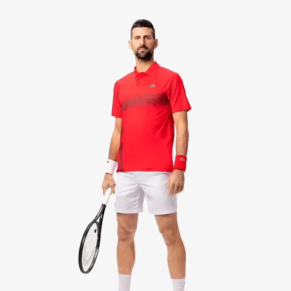 Áo Polo Nam Lacoste Tennis x Novak Djokovic On Court DH8959 - ZBG Màu Đỏ Size 4