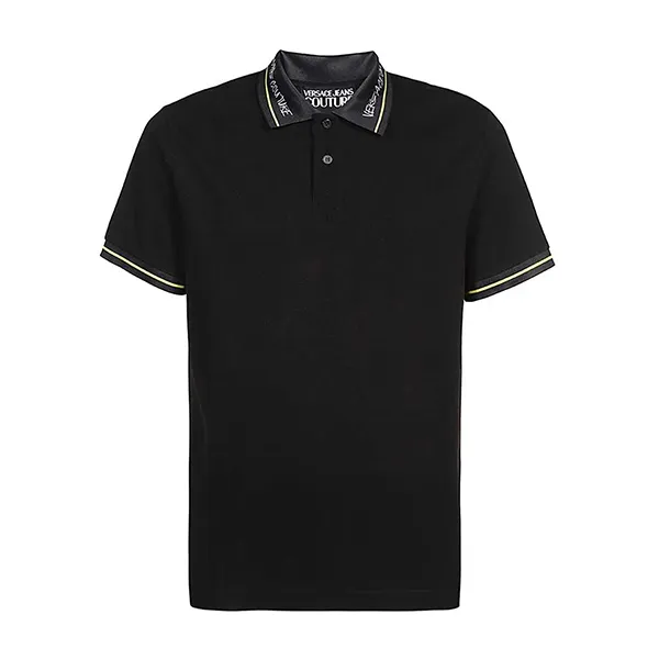 Áo Polo Nam Versace Jeans Couture Polo Nero Regular Fit 75GAGT13 Màu Đen Size S