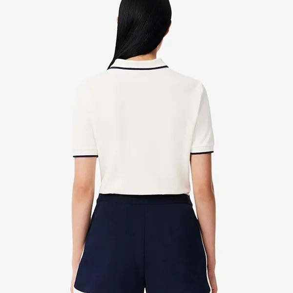 Áo Polo Nữ Lacoste Regular Fit Tennis Thermo-Regulating PF8603- EVO Màu Trắng Size 32