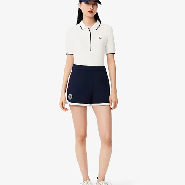 Áo Polo Nữ Lacoste Regular Fit Tennis Thermo-Regulating PF8603- EVO Màu Trắng Size 32