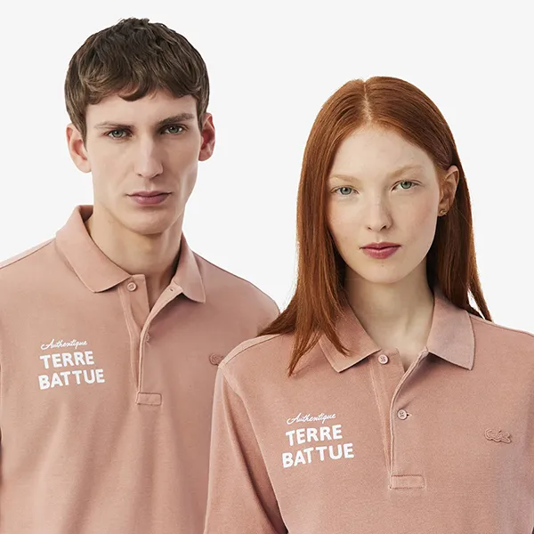 Áo Polo Unisex Lacoste Roland-Garros Edition Clay Court PH0349 G8I Màu Nâu Size M