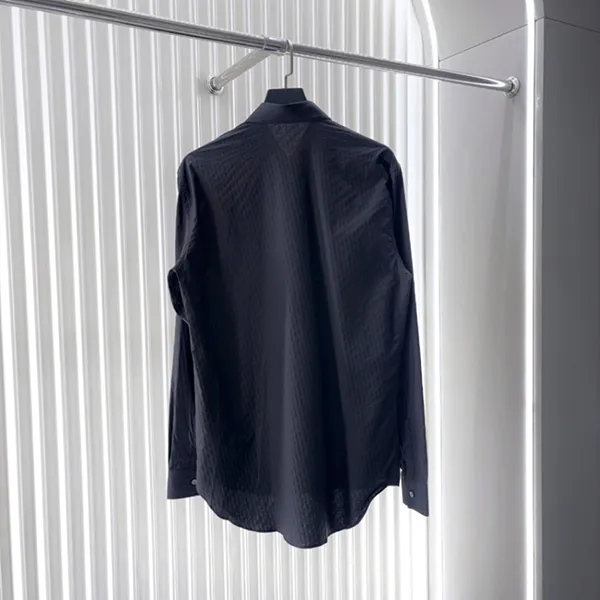 Áo Sơ Mi Nam Dior In Black Oblique Shirt Cotton Jacquard 013C501A4743 Màu Đen Size 38