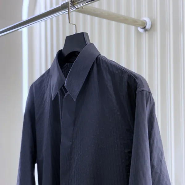 Áo Sơ Mi Nam Dior In Black Oblique Shirt Cotton Jacquard 013C501A4743 Màu Đen Size 38