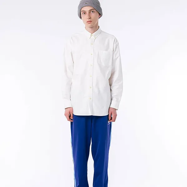 Áo Sơ Mi Nam Lacoste Heavyweight Oversized Washed Oxford Button Down Long Sleeve Shirt CH9342 001 Màu Trắng Size 39